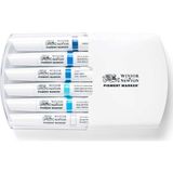 Winsor & Newton : Pigment Marker : Mavi Tonlar Seti 6 Renk