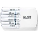 Winsor & Newton : Pigment Marker : Soğuk Griler Seti 6 Renk
