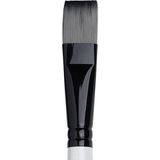Winsor & Newton Professional Akrilik Uzun Saplı Sentetik Kısa Yassı Fırça No:20