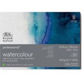 Winsor & Newton Professional Sulu Boya Bloknotu Naturel Dokulu 300GR 20 Sayfa 26X36CM