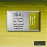Winsor & Newton Professional Sulu Boya Tam Tablet Olive Green 447 S.1