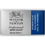 Winsor & Newton Professional Water Colour, suluboya 1/1 Gözlü, Antwerpener Blau, 3,3 x 2,3 x 1,3 cm
