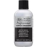 Winsor & Newton Profesyonel Akrilik, Akrilik Boya 237 ml Tüp, Yüksek kapatma gücü, Sanatçı kalitesi, titanyum beyaz, akrilik, Uv-firnis Matt, Firnis - 125ml Flasche