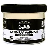 Winsor & Newton Profesyonel Akrilik, Akrilik Boya 237 ml Tüp, Yüksek kapatma gücü, Sanatçı kalitesi, titanyum beyaz, akrilik, UV-Firnis Seidenmatt, Firnis - 450ml Flasche
