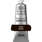 Winsor & Newton Profesyonel Akrilik Boya, 60ml (2 oz) Tüp, Fildişi Siyahı