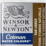 Winsor & Newton Raw Umber 554 Yarım Tablet Sulu Boya