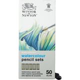 Winsor & Newton Studio Collection 50'li Sulu Boya Kalem Set (5 x 10 Sulu Boya Kalem Seti) - Çok Renkli