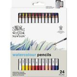 Winsor & Newton : Studio Collection : Sulu Boya Renkli Kalem Seti : 24 Renk (Metal Kutu)