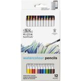 Winsor & Newton Studio Collection Watercolour Pencil Set (Metal Kutulu 12 x Sulu Boya Kalem) - Çok Renkli