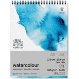 Winsor & Newton Sulu Boya Bloknotu Spiralli Soğuk Baskı 300GR 12 Sayfa 28X36CM