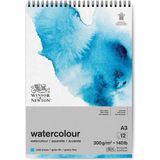 Winsor & Newton Sulu Boya Bloknotu Spiralli Soğuk Baskı 300GR 12 Sayfa A3 29.7X42CM