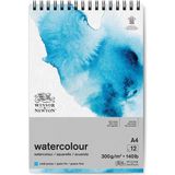 Winsor & Newton Sulu Boya Bloknotu Spiralli Soğuk Baskı 300GR 12 Sayfa A4 21X29.7CM