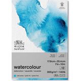 Winsor & Newton Sulu Boya Bloknotu Yapışkanlı Soğuk Baskı 300GR 12 Sayfa 18X25CM
