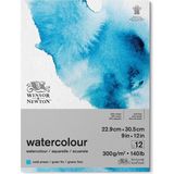 Winsor & Newton Sulu Boya Bloknotu Yapışkanlı Soğuk Baskı 300GR 12 Sayfa 23X31CM
