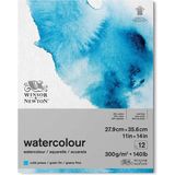 Winsor & Newton Sulu Boya Bloknotu (Yapışkanlı) Soğuk Baskı 300GR 12 Sayfa 28X36CM