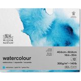 Winsor & Newton Sulu Boya Bloknotu Yapışkanlı Soğuk Baskı 300GR 12 Sayfa 41X51CM