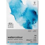 Winsor & Newton Sulu Boya Bloknotu Yapışkanlı Soğuk Baskı 300GR 12 Sayfa A4 21X29.7CM