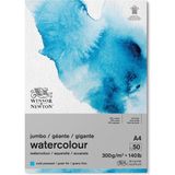Winsor & Newton Sulu Boya Jumbo Bloknotu Yapışkanlı Soğuk Baskı 300GR 50 Sayfa A4 21X29.7CM