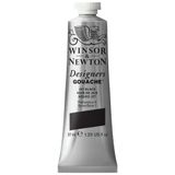 Winsor & Newton Tasarımcıları Guache, en iyi sanatçı boyası, örtücük, yüksek kaliteli pigmentler, Jetschwarz, 37 ml