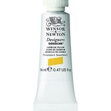 Winsor & Newton Tasarımcıları Guache, en iyi sanatçı boyası, örtücük, yüksek kaliteli pigmentler, Kadmiyum Sarısı, 14 ml