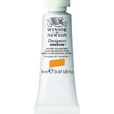 Winsor & Newton Tasarımcıları Guache, en iyi sanatçı boyası, örtücük, yüksek kaliteli pigmentler, Koyu Napoli Sarısı, 14 ml