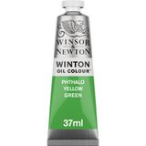 Winsor & Newton Winton, 1414403 Winton, ince yüksek kaliteli yağlı boya – 37 ml tüp eşit kıvamlı, ışığa dayanıklı, yüksek kapatma gücü, renk pigmentleri açısından zengindir – Fthalo sarı yeşil