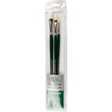Winsor & Newton : Winton : Uzun Sap Fırça Seti : 3' Lü