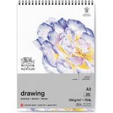 Winsor & Newton W&n Çizim Bloknotu Spiralli Dokusuz 150GR A3 25YAPRAK