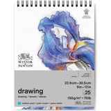Winsor & Newton W&n Çizim Bloknotu Spiralli Hafif Dokulu 150GR 23X31CM 25YAPRAK