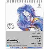 Winsor & Newton W&n Çizim Bloknotu Spiralli Hafif Dokulu 150GR 28X36CM 25YAPRAK