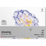 Winsor & Newton W&n Çizim Bloknotu Yapışkanlı Dokusuz 220GR A2 25YAPRAK
