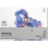 Winsor & Newton W&n Çizim Bloknotu Yapışkanlı Hafif Dokulu 220GR A2 25YAPRAK