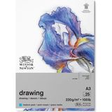 Winsor & Newton W&n Çizim Bloknotu Yapışkanlı Hafif Dokulu 220GR A3 25YAPRAK