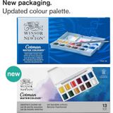 Winsor&Newton Cotman Sketchers Pocket Box 12 x Yarım Tablet Sulu Boya Seti