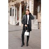 winter club Kar Yağdı Desenli Uzun Ipek Şardonlu Kadın Hırka