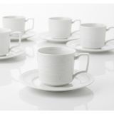 Winterbach 6 Kişilik Çay Nescafe Fincan Takımı - Beyaz