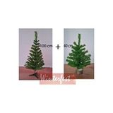 Winterfest 100 Cm Ve 40 Cm Yılbaşı Çam Ağacı 90 Adet Uzun Gür Dallı Yeşil