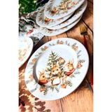 Winterie 6’lı Dijital Baskı Yılbaşı Pasta Tabağı Seti – 20 cm