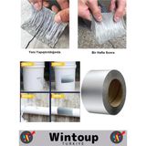Wintoup 2 Metre Uzunluğunda 48 mm Genişliğinde Su Geçirmez Isıya Dayanıklı Alüminyum Tamir Bandı