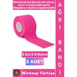 Wintoup #ağrıbandı Uzun Süre Etki Kas Bel Bacak Kol Boyun Sırt Omuz Karın Kalça Pembe Isı Ağrı Bandı 2 Adet - Standart - Çok Renkli