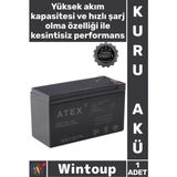 Wintoup #akü Tam Bakımsız Vrla Şarj Edilebilir Uzun Ömürlü Derin Döngü Güç Kaynağı Ups 12 V 7 Ah Kuru Akü - Tek Ebat - Çok Renkli