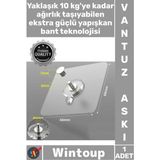 Wintoup #askı Şeffaf Kendinden Yapışkanlı Su Geçirmez Paslanmaz 10 kg Kapasiteli Ultra Güçlü Vantuzlu Askı - Çok Renkli