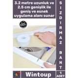 Wintoup #bant Mutfak Banyo Lavabo Küvet Kenar Bandı Su Geçirmez Yapışkanlı Pvc Ince Su Sızdırmaz Kenar Bant - Beyaz - Tek Ebat