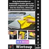 Wintoup #bez Nano Teknoloji Mikrofiber Kurulama Cam Toz Alma Oto Yünlü Hassas Araba Yıkama Temizlik Bezi - Tek Ebat
