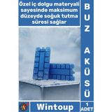 Wintoup #buzaküsü Kaliteli Kamp Piknik Soğutma Dolu Uzun Süre Soğuk Tutan Ideal Soğutucu Plastik Buz Aküsü - Çok Renkli