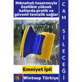 Wintoup #CamSileceği Özel Tasarım Manyetik Emniyet İpli Yüksek Katlı İç Dış Cephe Akvaryum Otomobil Ayna Temizlik Pratik Mıknatıslı Çift Taraflı Cam Sileceği