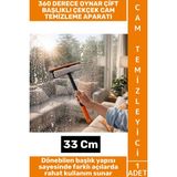 Wintoup #camtemizleyici Banyo Duşakabin Oto Bakım 360 Derece Oynar Çift Başlık Çekçek Cam Temizleme Aparatı - Çok Renkli