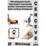 Wintoup #çerçeve Mürekkepsiz Baskı Kiti Pet Anı Hediyesi Güvenli Kedi Köpek Pati Izi Fotoğraf Çerçevesi Seti - Tek Ebat