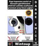 Wintoup #darbeemici Silikon Ses Kesici Koruyucu Oto Kapı Bagaj Tampon Araba Kapısı Darbe Emici Pad Set 10'lu - Tek Ebat