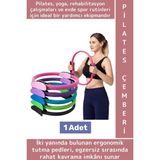 Wintoup Dayanıklı Fitness Aerobik Bacak Kol Kalça Karın Kas Şekillendiren Güçlendiren Esnek Pilates Çemberi - 1 - Çok Renkli